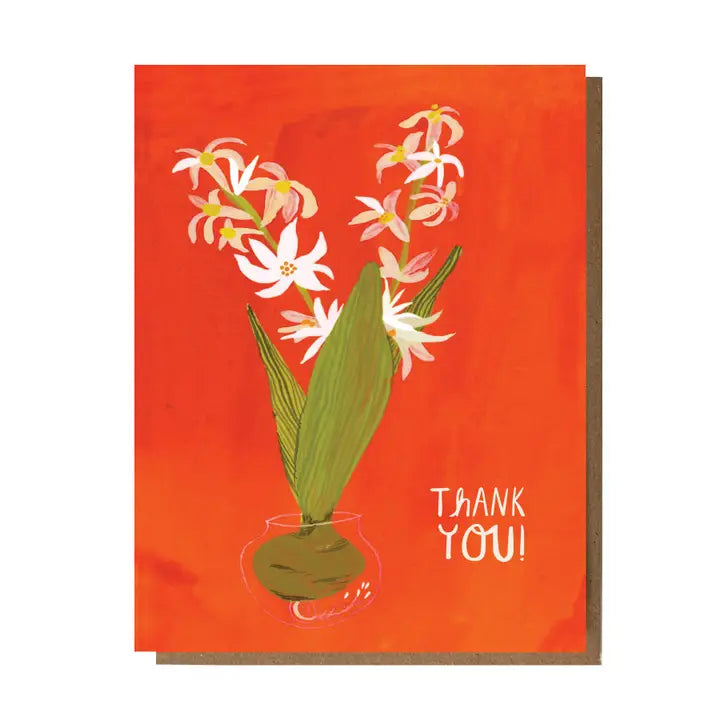 The Esme Shop | Thank You White Flower Greeting Card