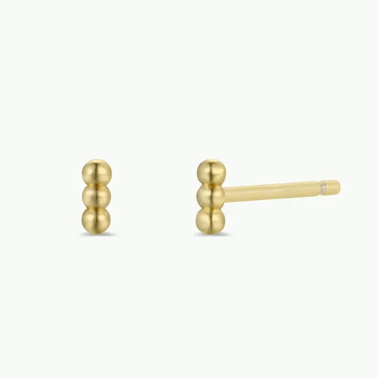 Jax Kelly | Petite Three Bead Studs