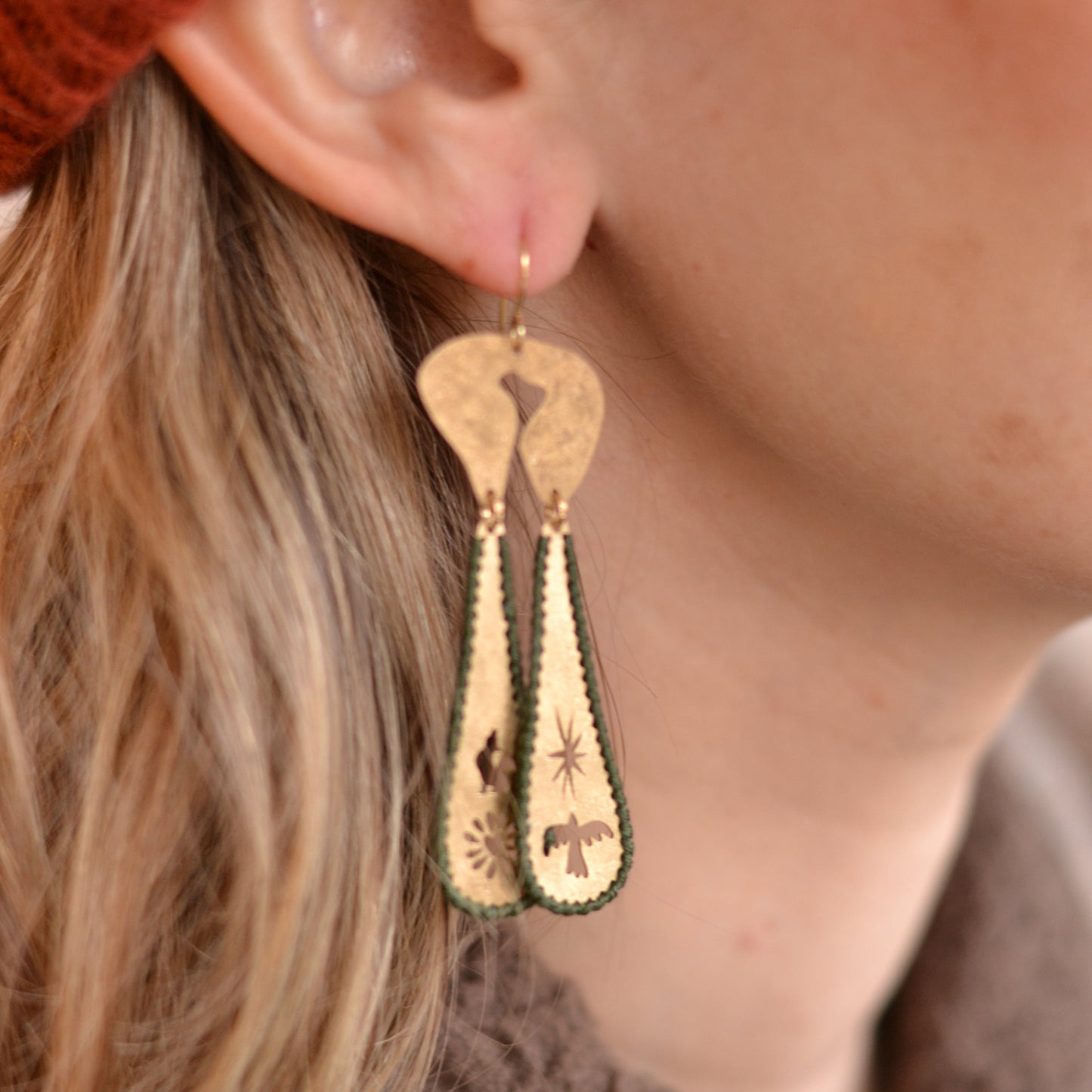 Gulushu | Timanfanya Brass Earrings