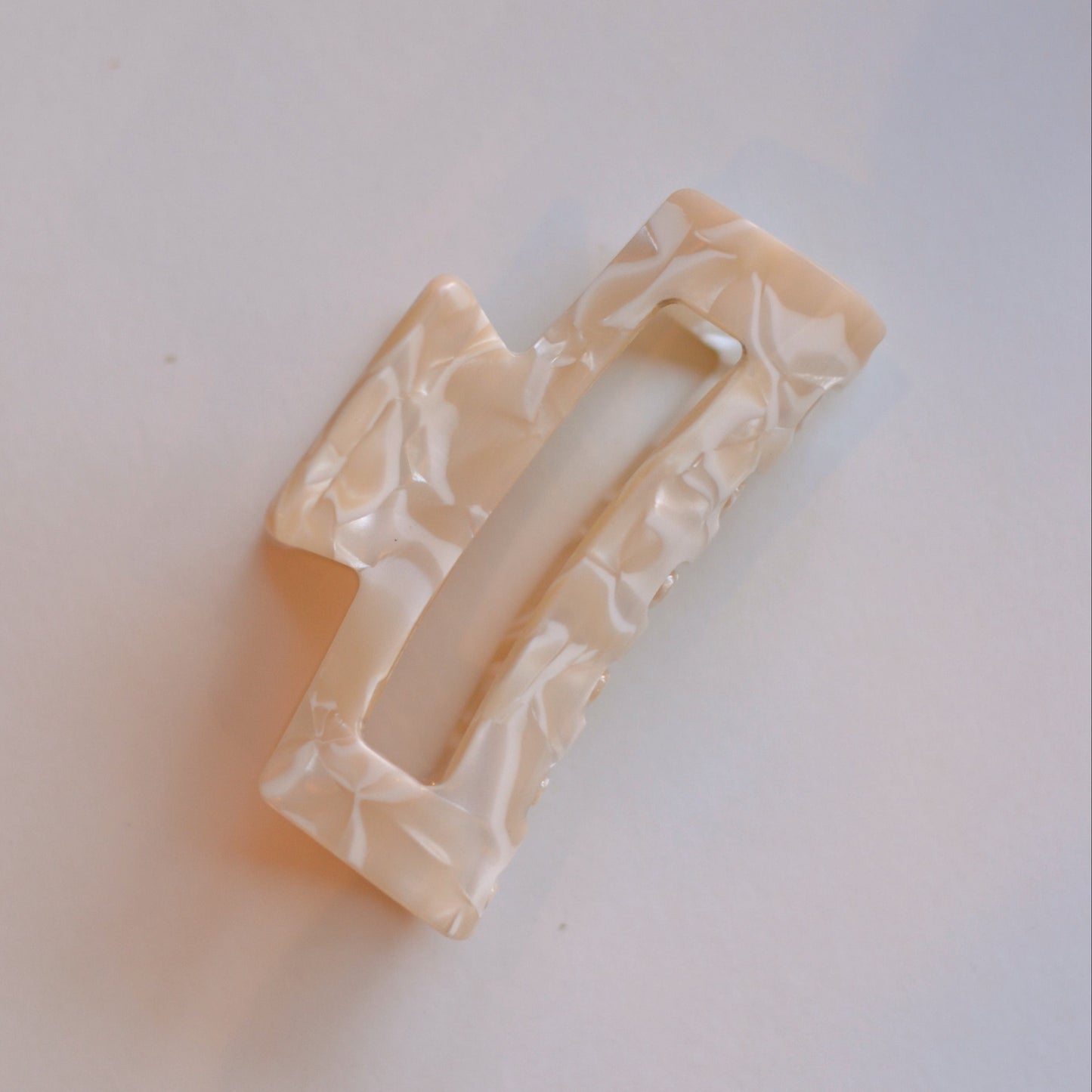 Dune Clips | Traditional Cream Marbled Hair Clip