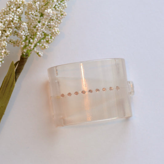 Tiepology | Glossy Pony Tail Hair Clip, Translucent