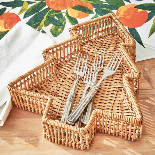 Holiday | Christmas Rattan Tree Tray