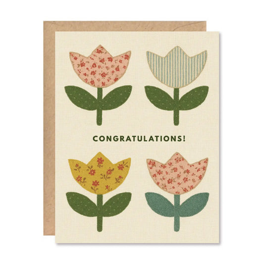 Three Potato Four | Tulip Congratulations Greeting Card
