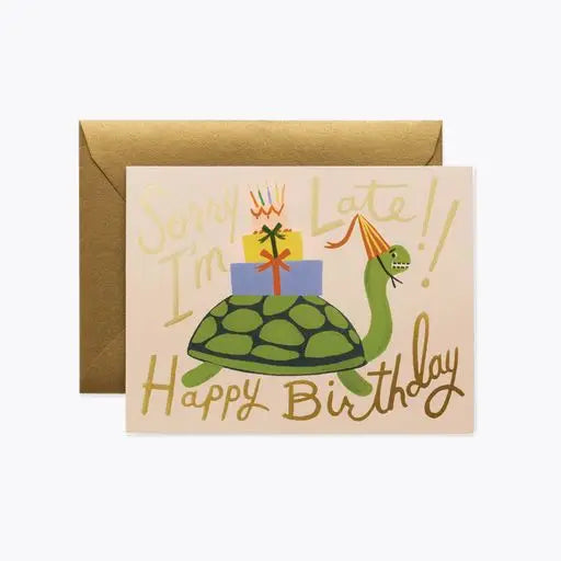 Rifle Paper Company | Turtle Belated Birthday Card