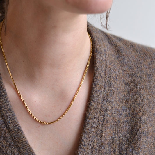 Bazou | Stainless Steel Fine Twisted Necklace