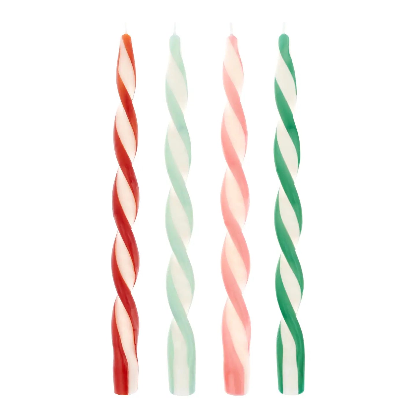 Meri Meri | Stripe Twist Candles, Assorted Colors