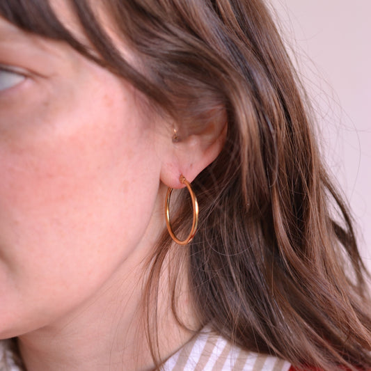 UBNY Collection | Gold Hoop Earrings, 30mm