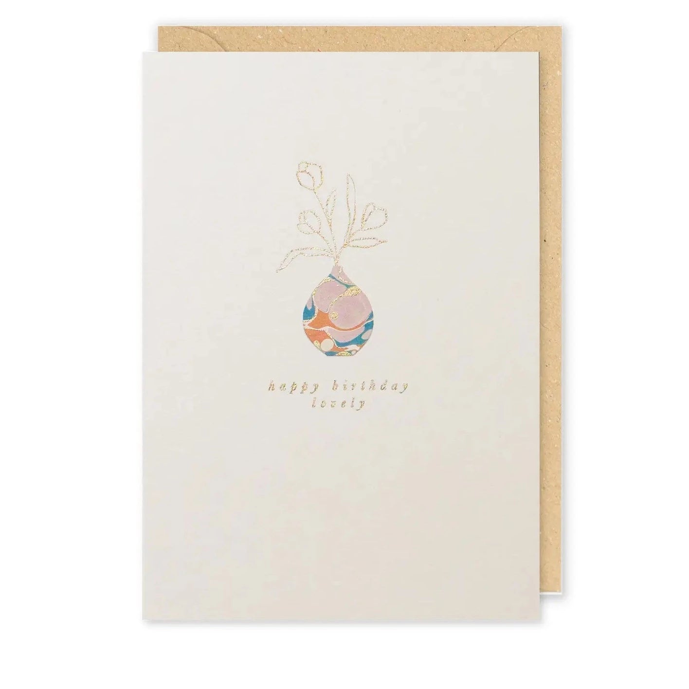 Meraki Greeting Cards | Birthday Vase Card
