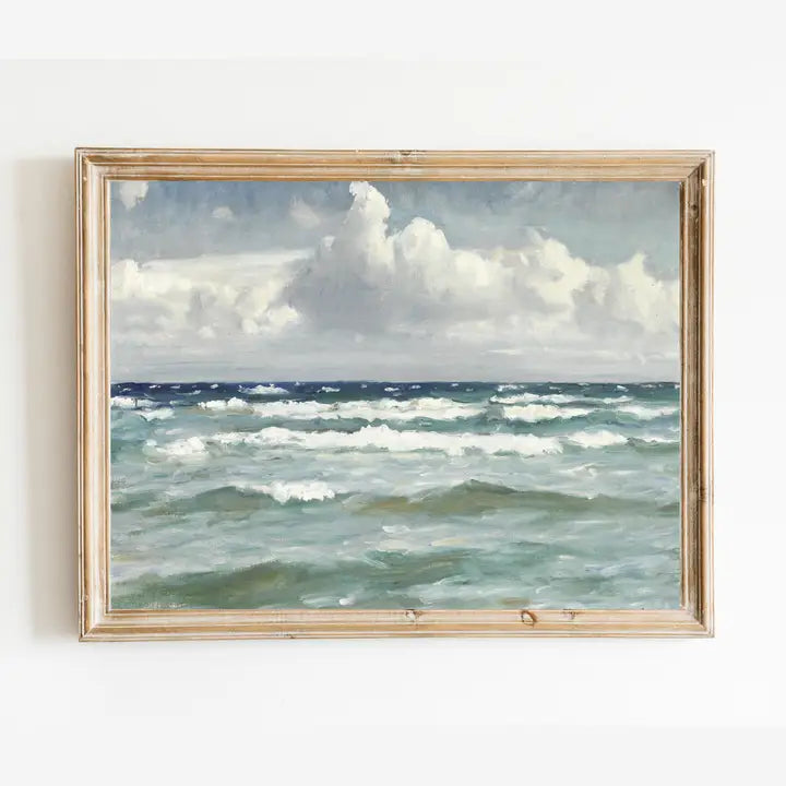 Sea to Skye | Waves at Sea Antique Art Print