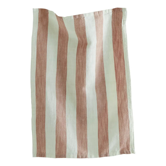 Tag | Cotton Wide Stripe Dishtowel, Clay