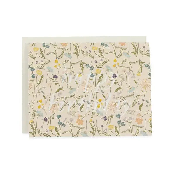 June & December | Happy Birthday Floral Card