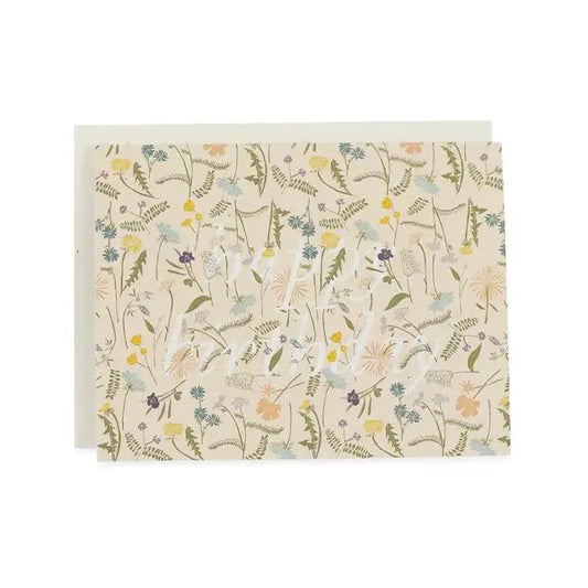 June & December | Happy Birthday Floral Card