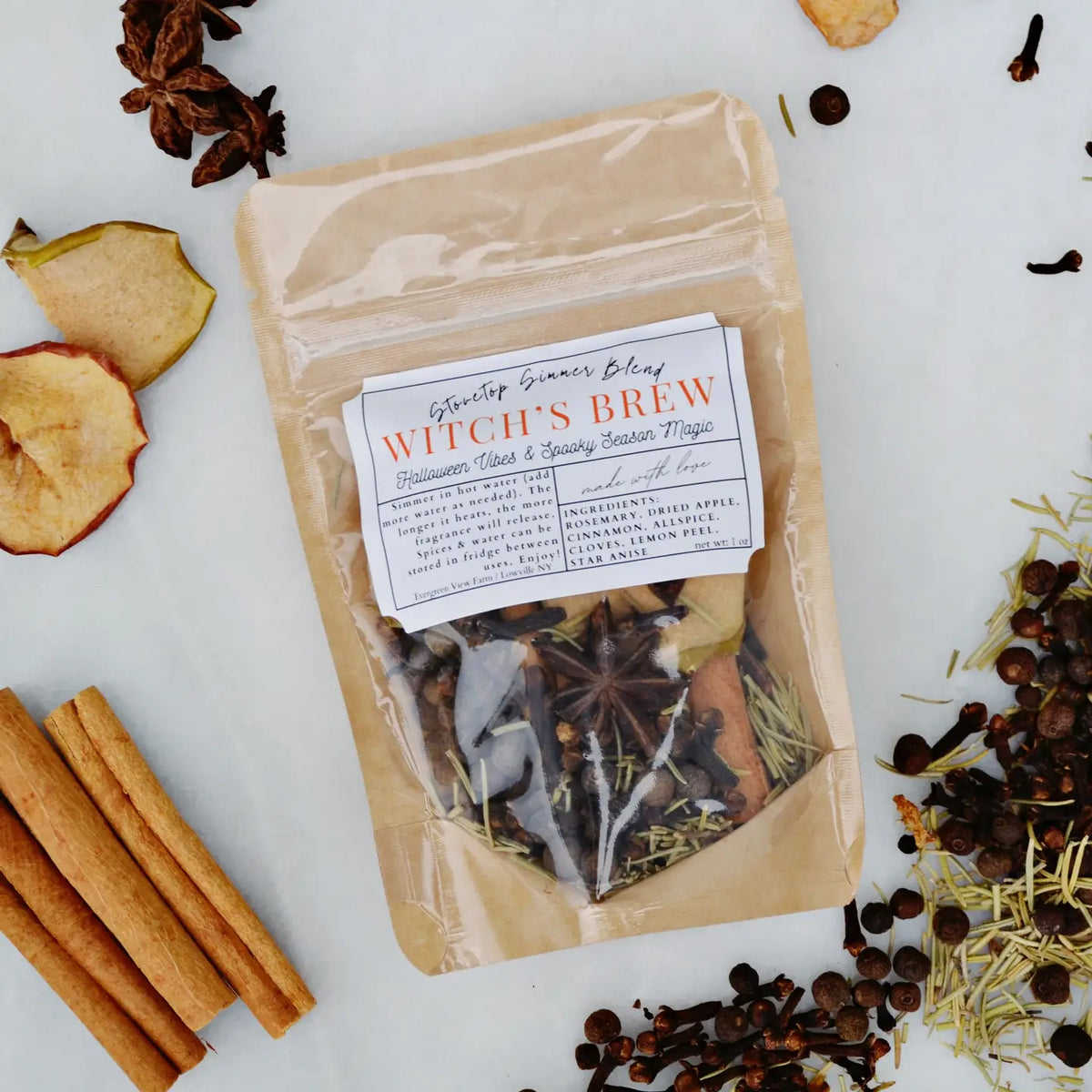 Evergreen View Farm | Witch's Brew Autumn Simmer Stovetop Spices