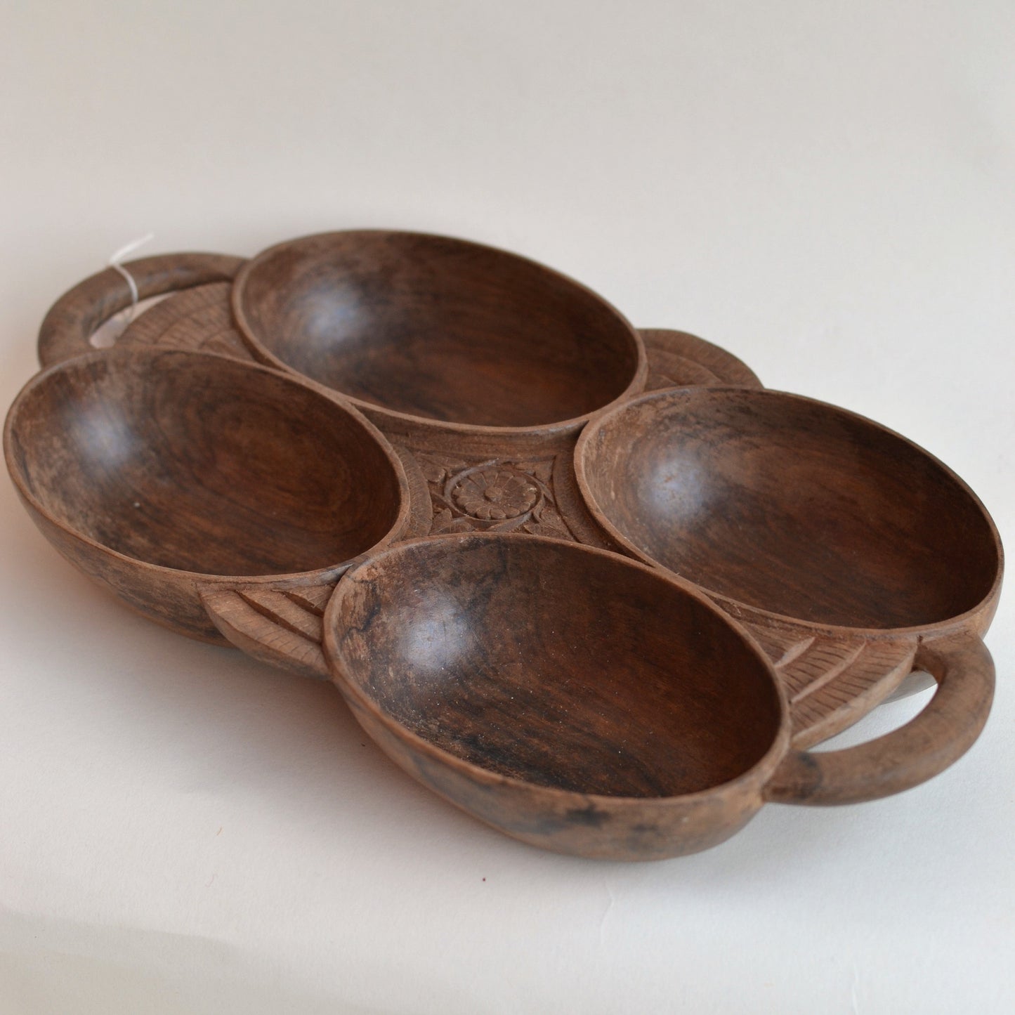 Four Section Wood Serving Tray