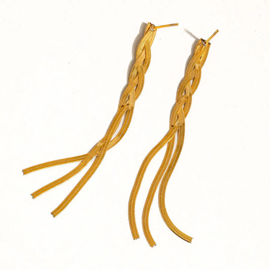 MAIQ | Braided Tassel Earrings