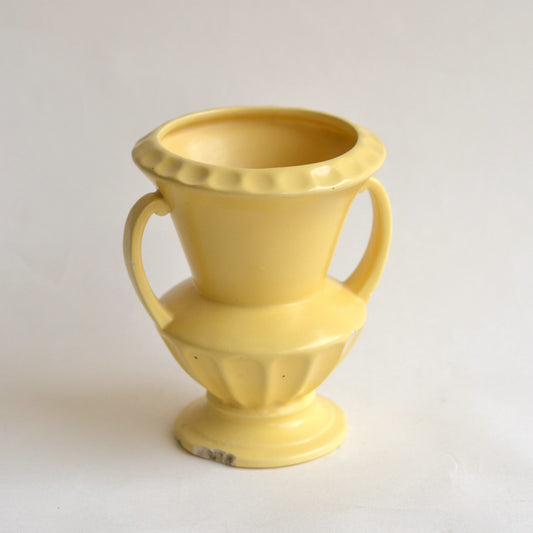 Yellow Footed Vase