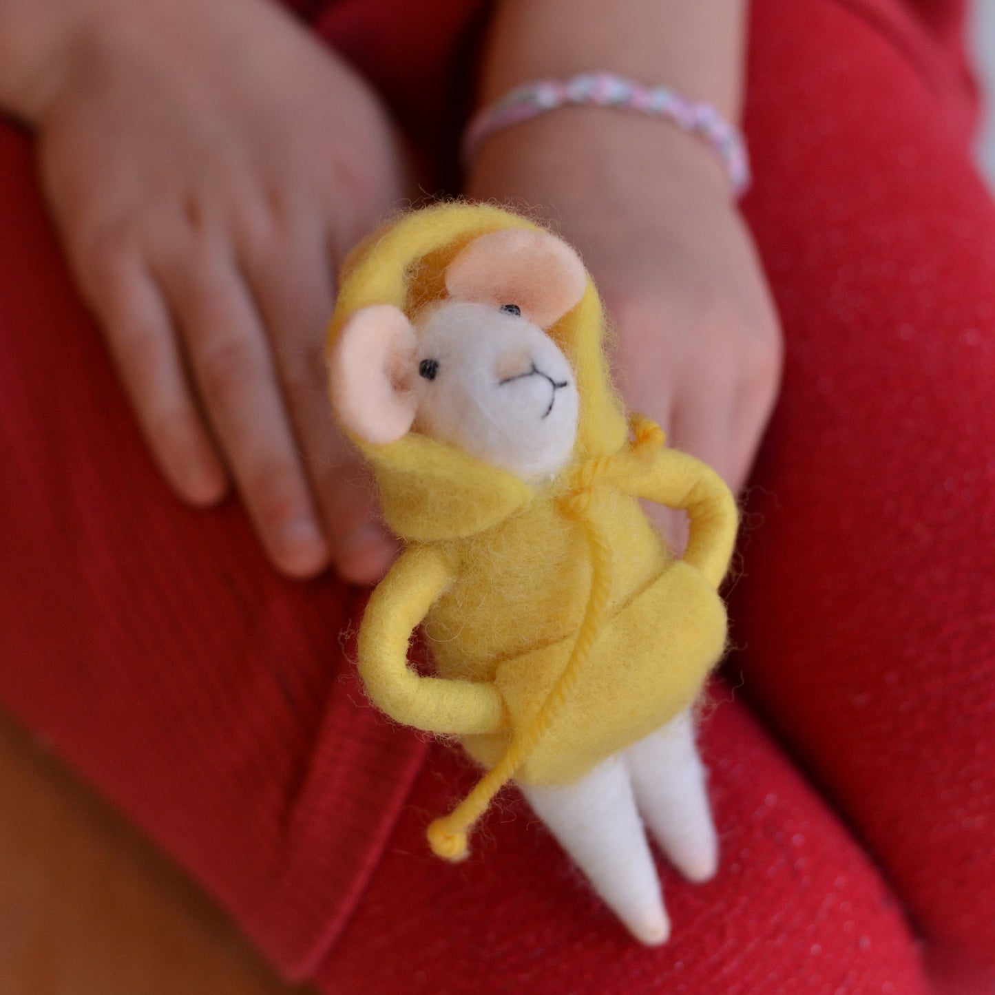 Kathy | Yellow Hoodie Mouse Critter