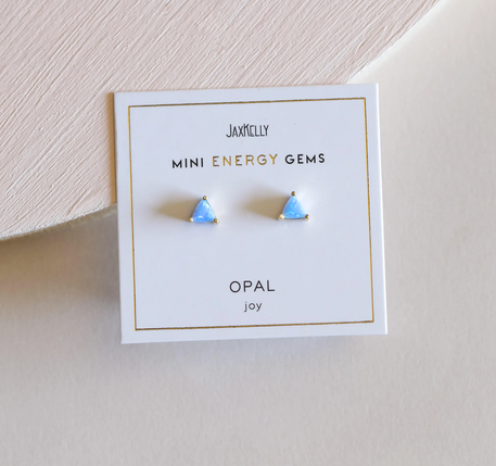 Jax Kelly | Energy Gemstone Studs, Opal