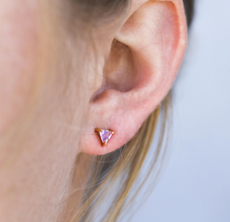 Jax Kelly | Energy Gemstone Studs, Amethyst