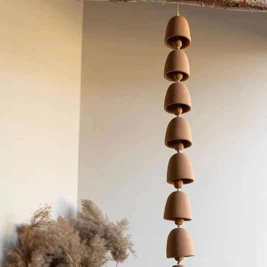 Foreside Home & Garden | Osa Terracotta Hanging Bells