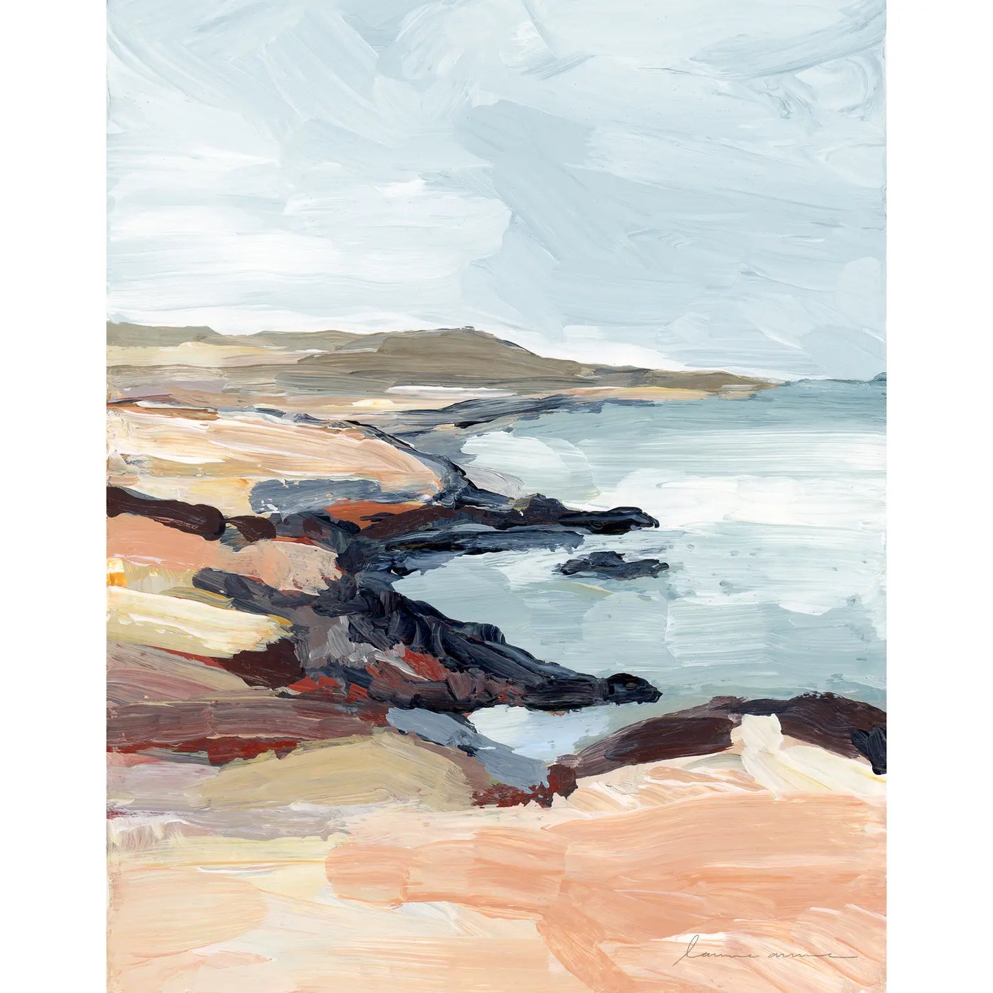 Laurie Anne Art | Maui Cost canvas Print, 11x14