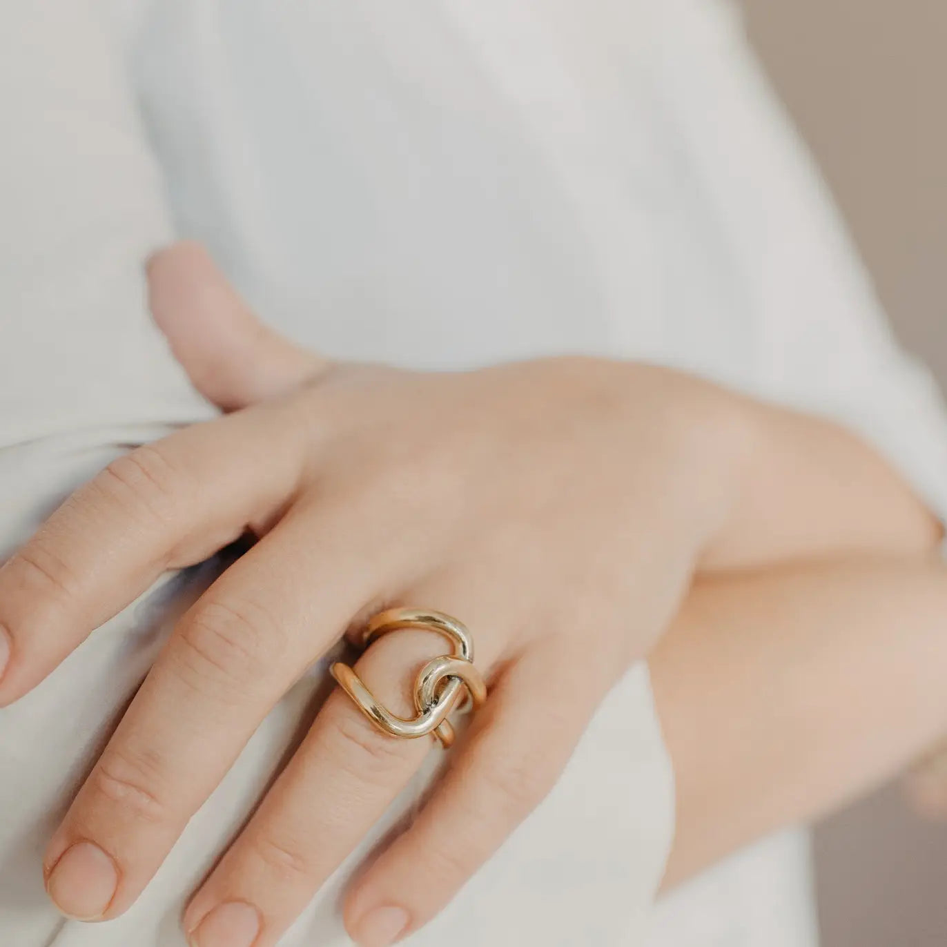 Oceanne’ | The Lena Solid Brass Ring