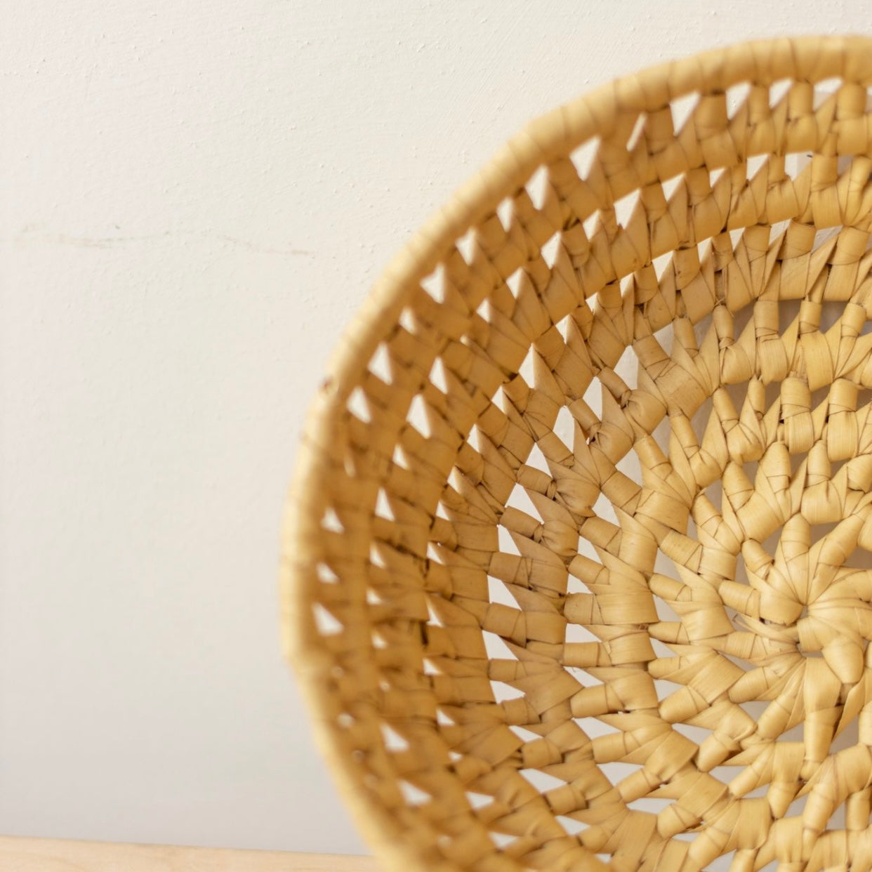 Woven Grass Wall Basket or Catch All Tray