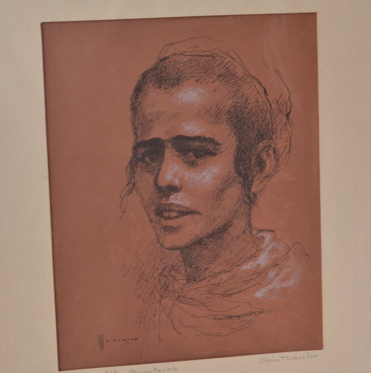 Vintage Sketch, “Boy From Atlas Mountains”