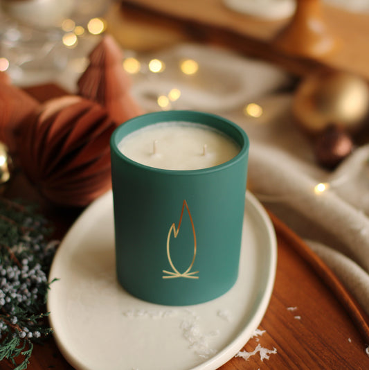Brooklyn Candle | Fireplace  Vert Deco Holiday Candle