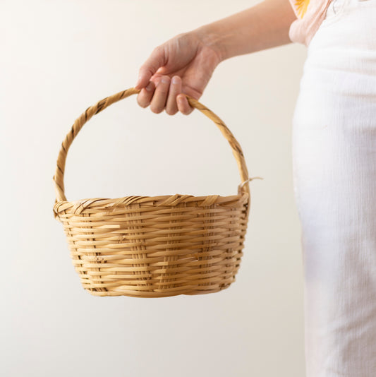 Woven Basket with Handle