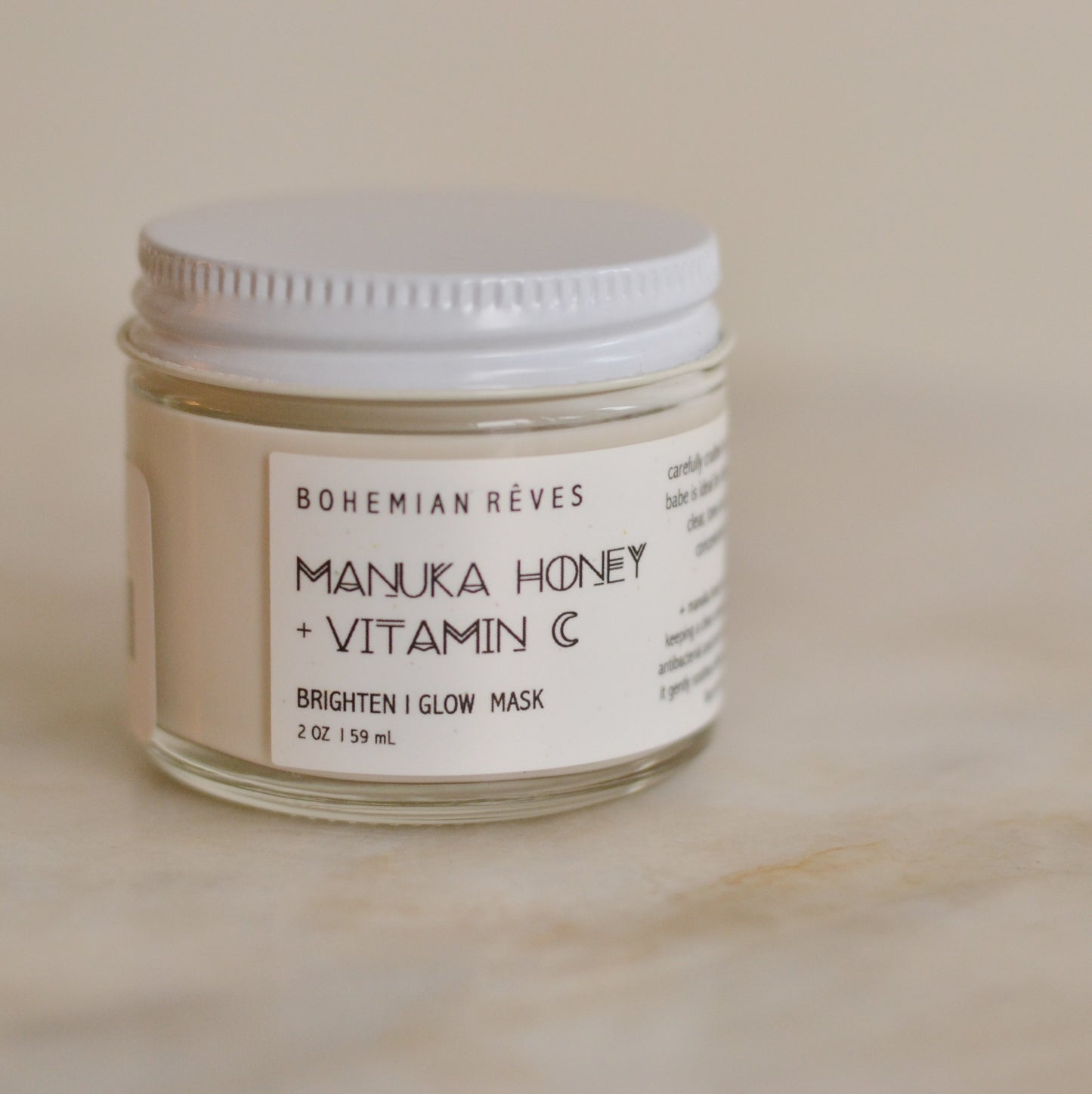 Bohemian Reves | Manuka Honey + Vitamin C Glow Mask