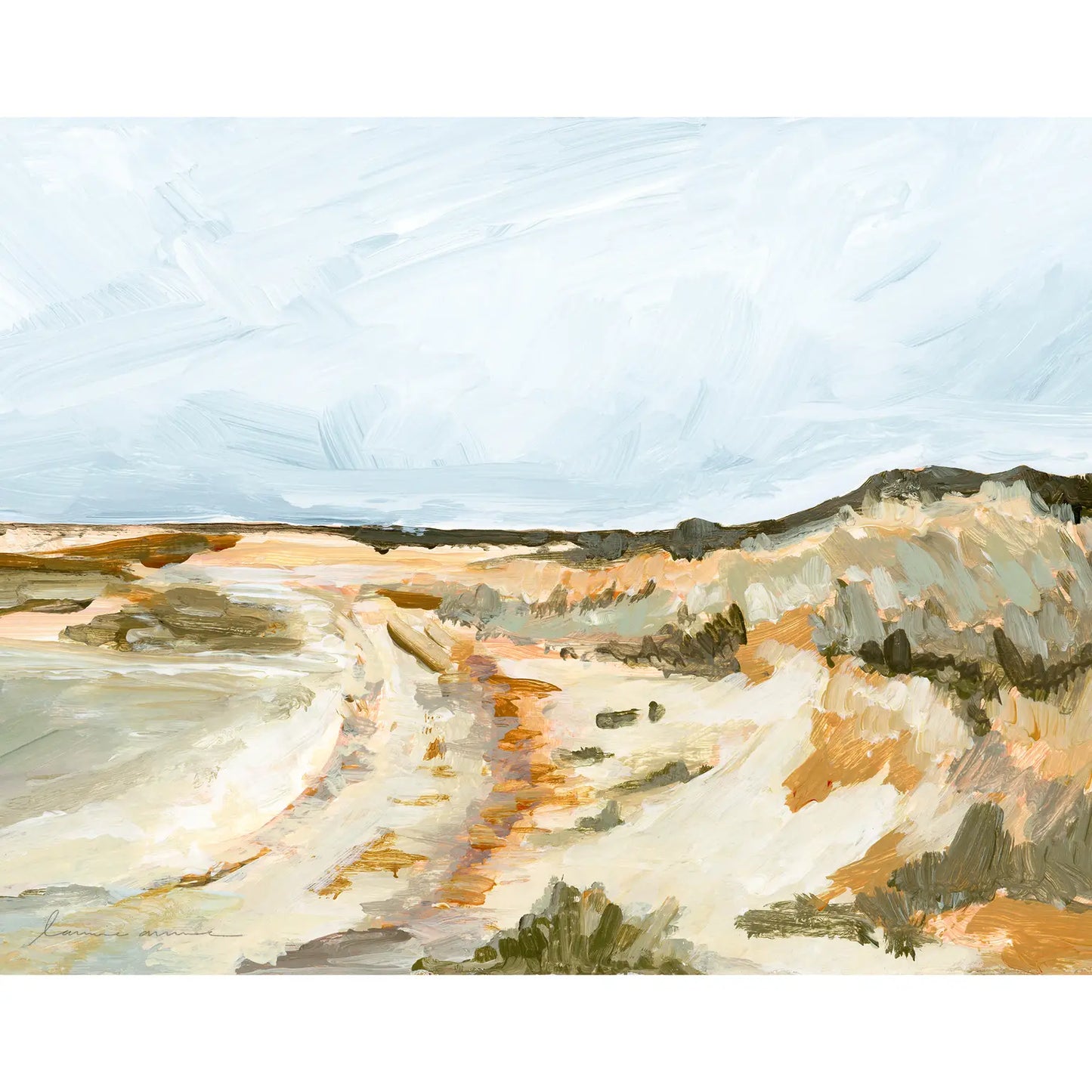 Laurie Anne Art | Seaside Dunes Canvas Print, 11x14
