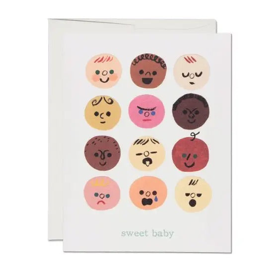 Red Cap Cards | Sweet baby, faces