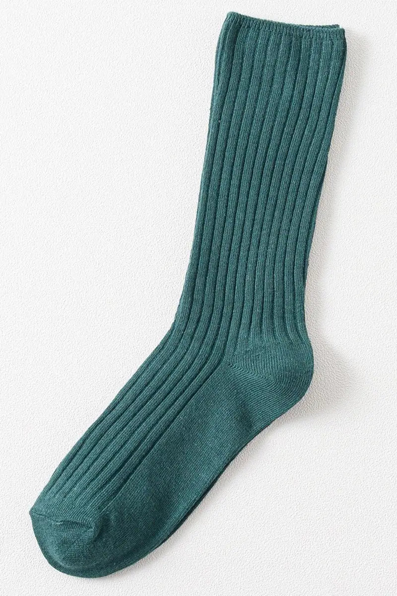 Classic Ribbed Trouser Socks, choose your color